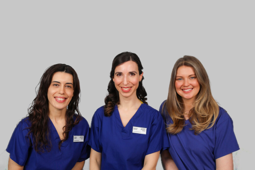 Harley Street Embryology groupshot Caterina Orla LilianaGroupshot