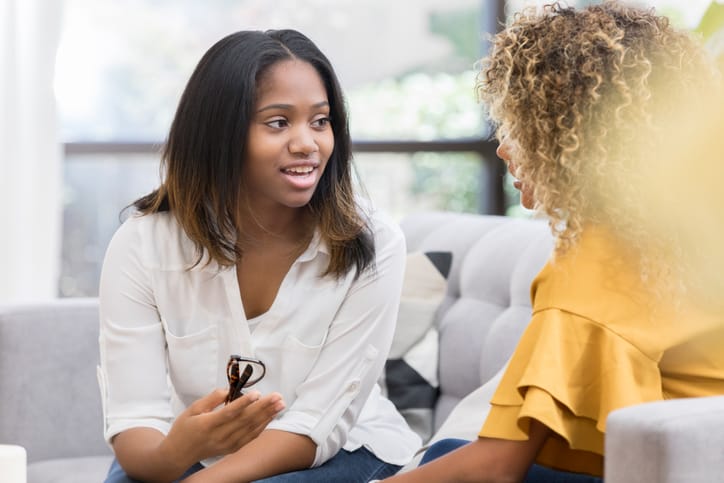 young woman at doctors